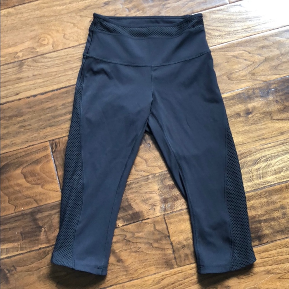 Lululemon crops with mesh detail
